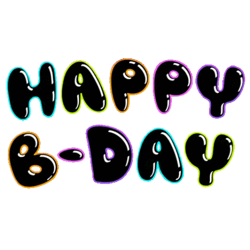 Download Happy B-Day Animated GIF Sticker for WhatsApp