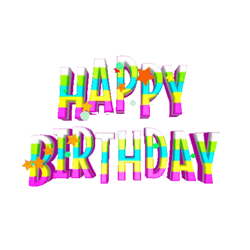 Download Colorful Happy Birthday Animated GIF Sticker for WhatsApp