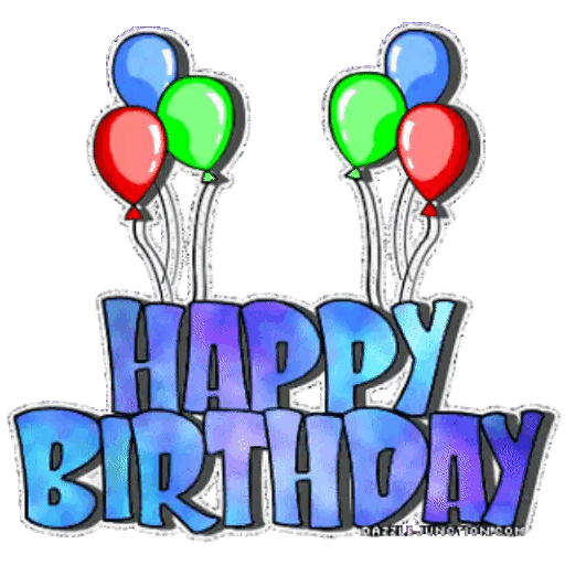 Download Birthday Balloons (2) Animated GIF Sticker for WhatsApp