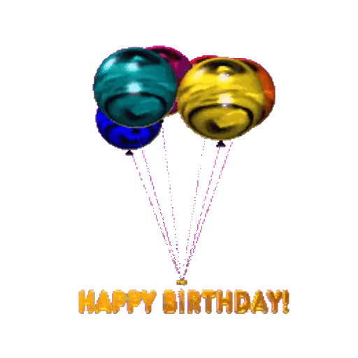 Download Birthday Balloons Pop Animated GIF Sticker for WhatsApp
