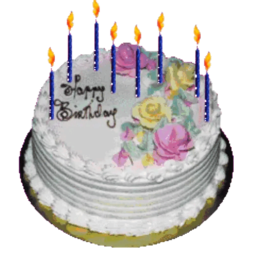 Download Birthday cake celebration (2) Animated GIF Sticker for WhatsApp