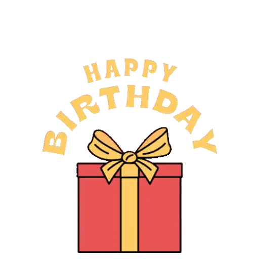 Download Birthday gift surprise Animated GIF Sticker for WhatsApp