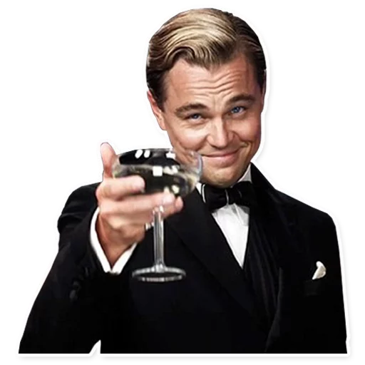Cheers With A Grin - Sticker for WhatsApp