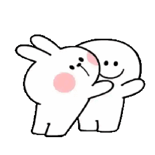 Warm hug moment Animated GIF Sticker for WhatsApp