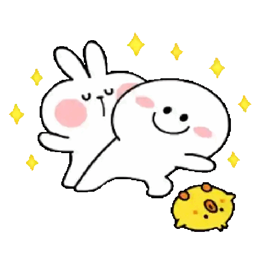 Happy dance buddies Animated GIF Sticker for WhatsApp