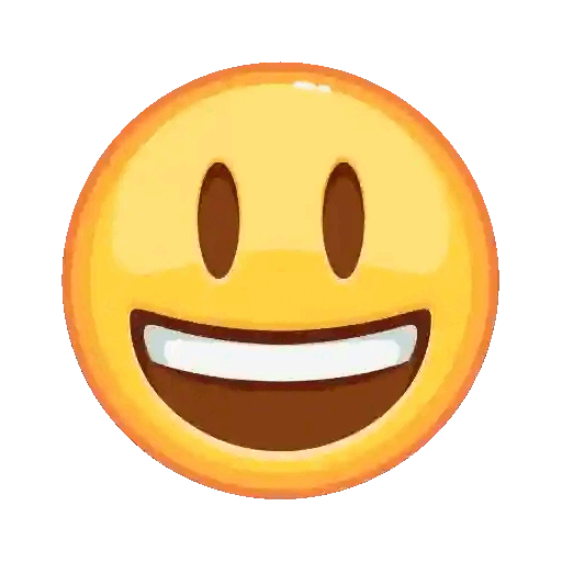 Big Grin Emoji Animated GIF Sticker for WhatsApp