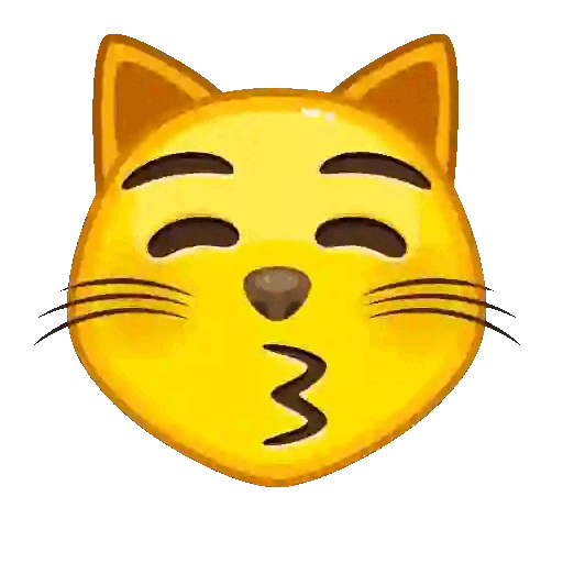 Cat Sending a Kiss Animated GIF Sticker for WhatsApp