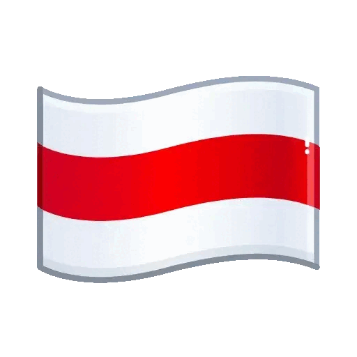 Belarusian Flag Wave Animated GIF Sticker for WhatsApp