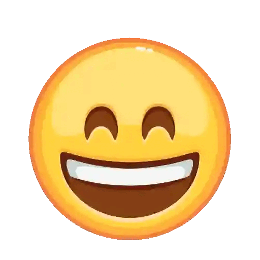 Big Grin Emoji 2 Animated GIF Sticker for WhatsApp
