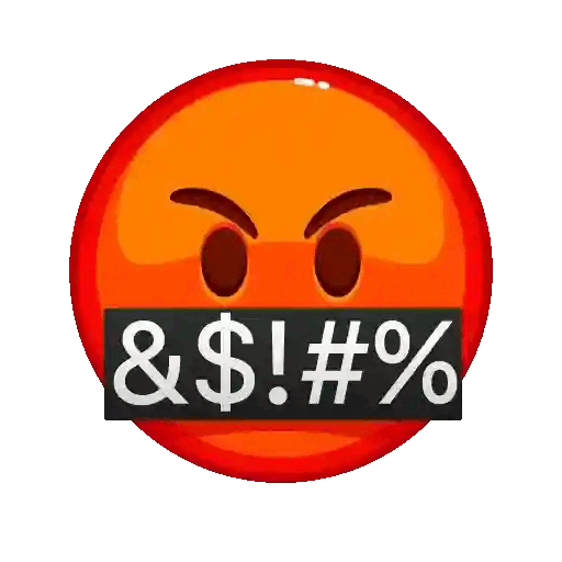 Censored Rage Face Emoji Animated GIF - Sticker for WhatsApp