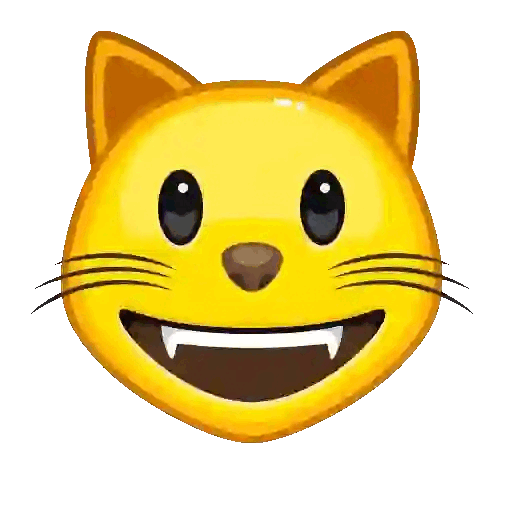 Happy Cat Emoji Animated GIF Sticker for WhatsApp