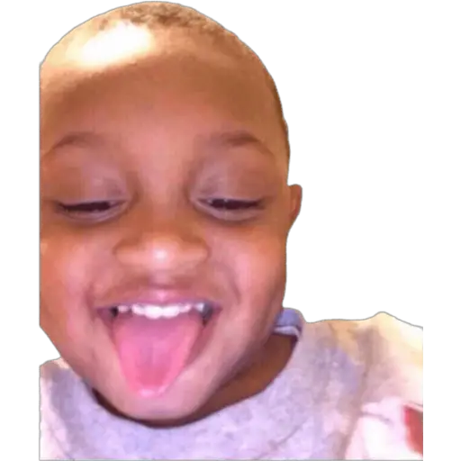 Kid's Cheeky Grin - Sticker for WhatsApp