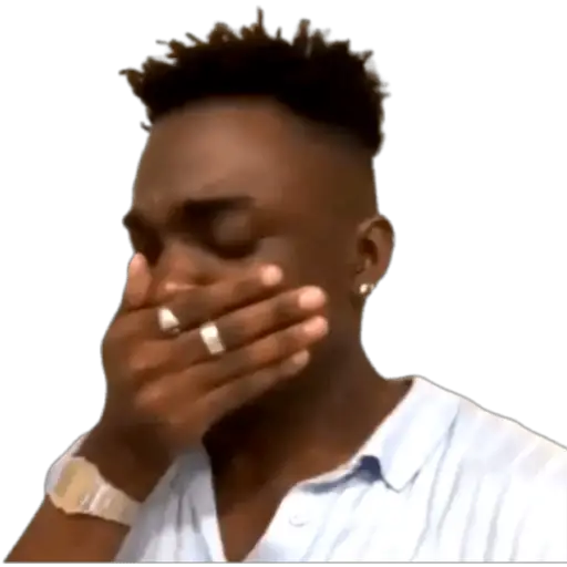 Trying Not To Laugh - Sticker for WhatsApp