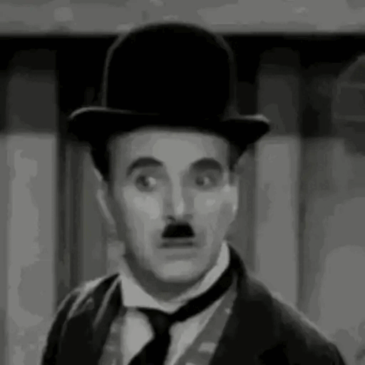 Classic silent film surprise Animated GIF Sticker for WhatsApp