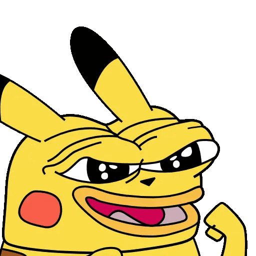 Sneaky Pikachu Grin Animated GIF Sticker for WhatsApp