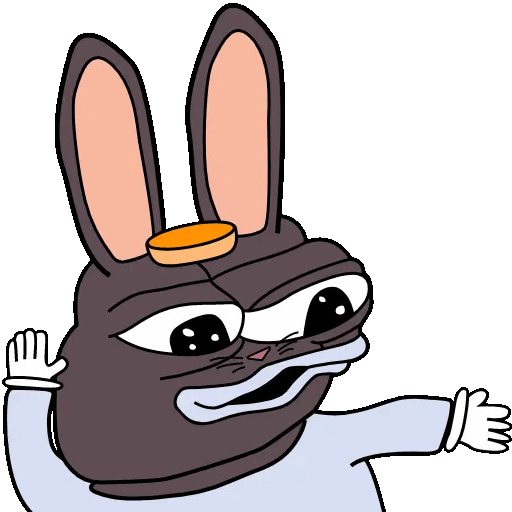 Dancing Bunny Groove Animated GIF Sticker for WhatsApp