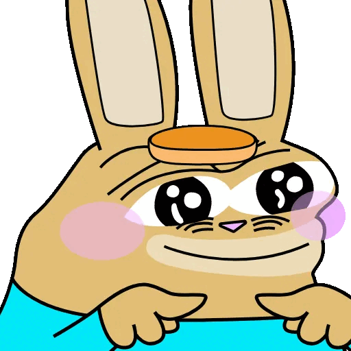 Hopeful Bunny Eyes Animated GIF Sticker for WhatsApp