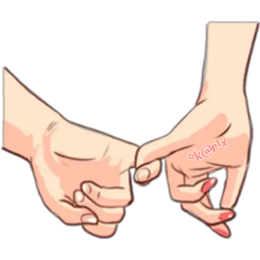 Pinky Promise Moment - Sticker for WhatsApp