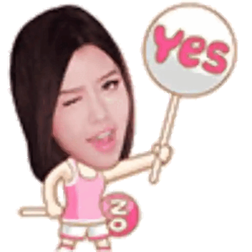 Cheeky Yes Wink Animated GIF Sticker for WhatsApp
