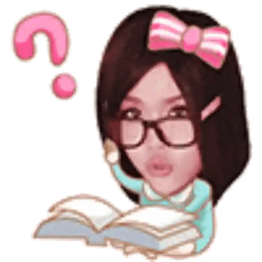 Confused reader moment Animated GIF Sticker for WhatsApp