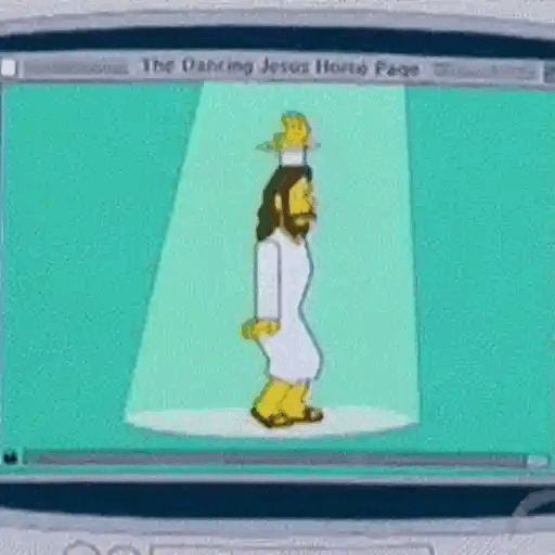 Dancing Jesus Moment Animated GIF - Sticker for WhatsApp