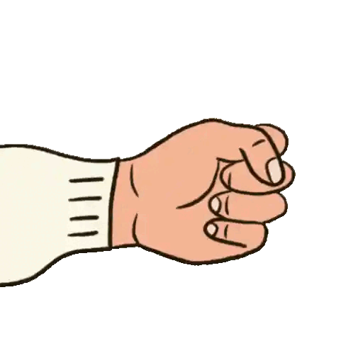 Rock For Rock-Paper-Scissors Animated GIF - Sticker for WhatsApp