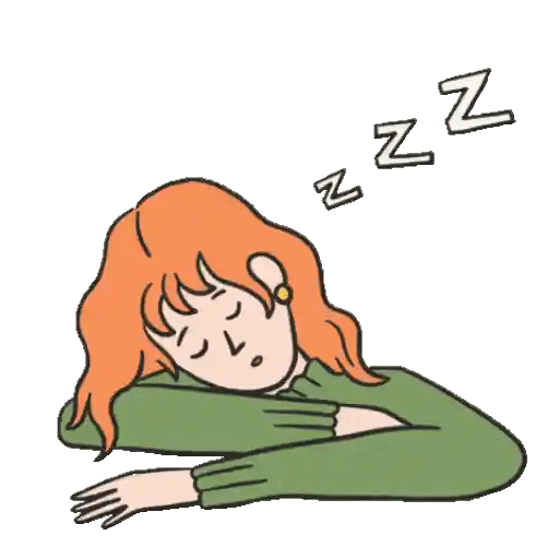 Falling Asleep At Work Animated GIF - Sticker for WhatsApp