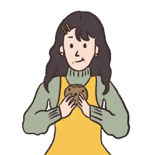 Holding a Cookie with Love Animated GIF Sticker for WhatsApp