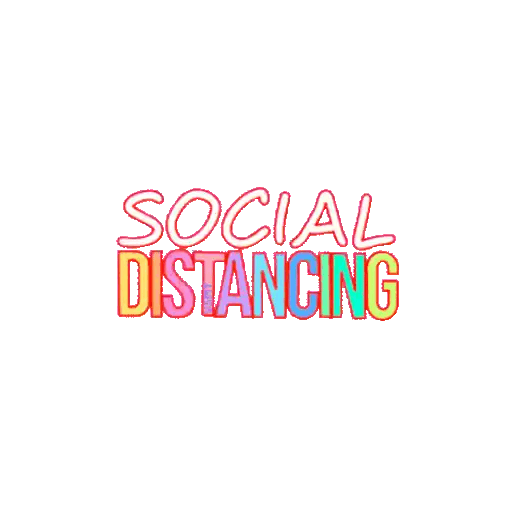 Social Distancing Reminder Animated GIF - Sticker for WhatsApp