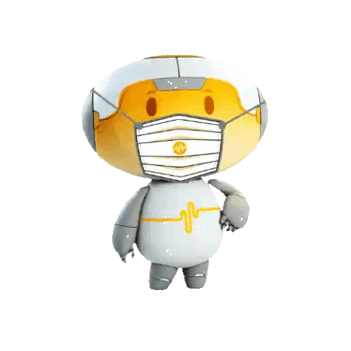Robot Wearing A Mask Animated GIF - Sticker for WhatsApp