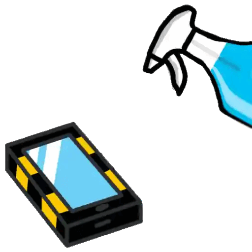 Sanitizing My Phone Animated GIF - Sticker for WhatsApp