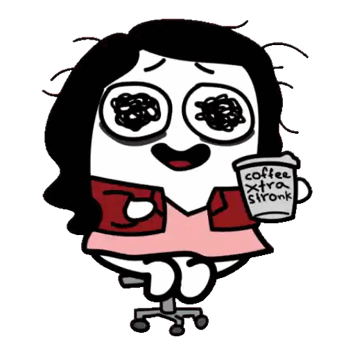 Extra Strong Coffee Enthusiasm Animated GIF - Sticker for WhatsApp