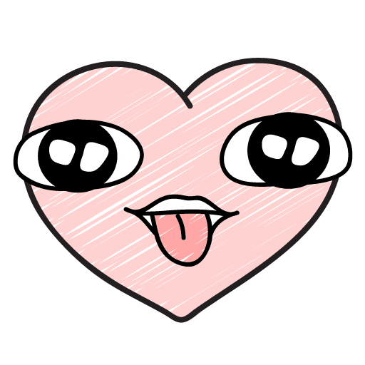 Playful Heart Sticking Out Tongue - Sticker for WhatsApp