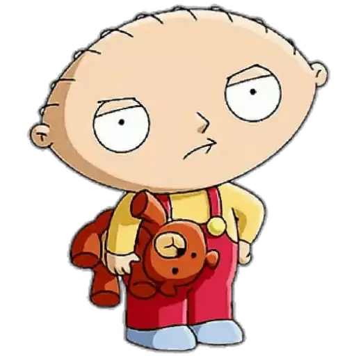 Stewie's Unimpressed Look - Sticker for WhatsApp