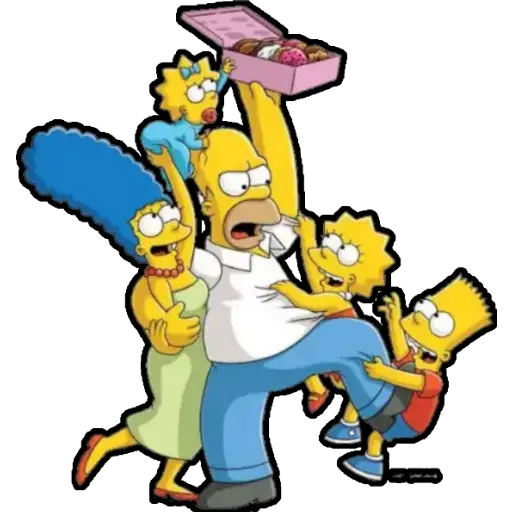 Homer's Donut Dilemma - Sticker for WhatsApp