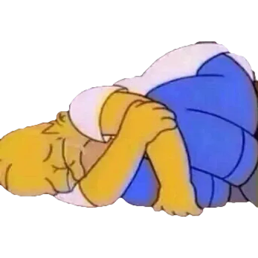 Curling Up In Defeat - Sticker for WhatsApp