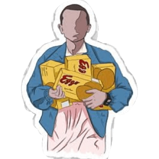 Holding All The Waffles - Sticker for WhatsApp