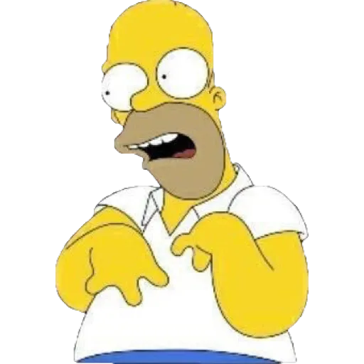 Homer Simpson Panic Mode - Sticker for WhatsApp