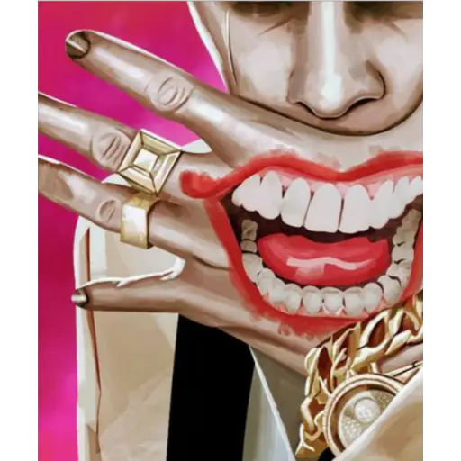 Hidden Smile Surprise - Sticker for WhatsApp