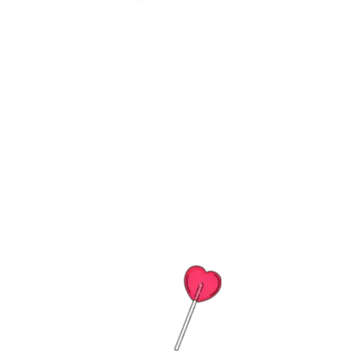 Love You With A Lollipop Heart - Sticker for WhatsApp