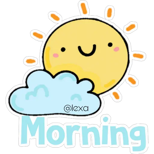 Sunny Good Morning - Sticker for WhatsApp