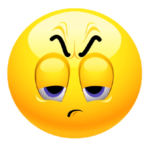 Unimpressed Emoji Look - Sticker for WhatsApp