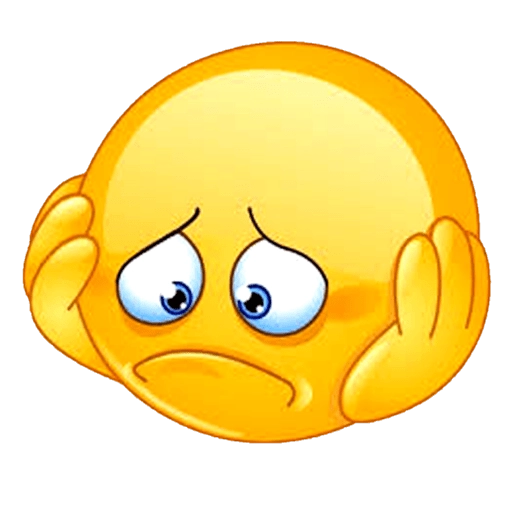 Feeling Down Emoji - Sticker for WhatsApp