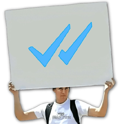 Double Check Approval - Sticker for WhatsApp