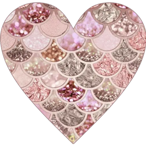 Glittering Heart Of Elegance - Sticker for WhatsApp
