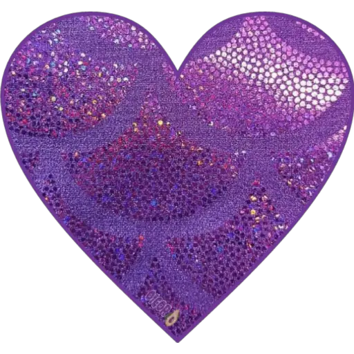 Sparkling Purple Heart - Sticker for WhatsApp