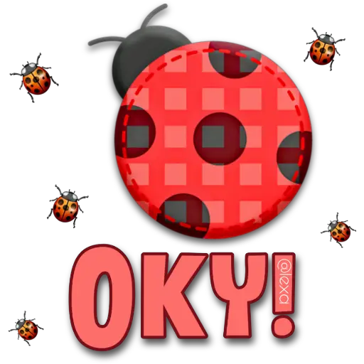 Ladybug Oky! - Sticker for WhatsApp