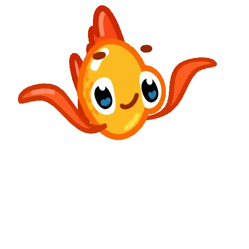 Happy Goldfish Vibes Animated GIF - Sticker for WhatsApp