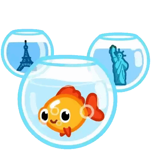 Fish Dreams Of Travel Animated GIF - Sticker for WhatsApp