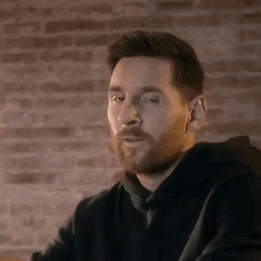 Messi's Epic Eye Roll Animated GIF - Sticker for WhatsApp & Telegram